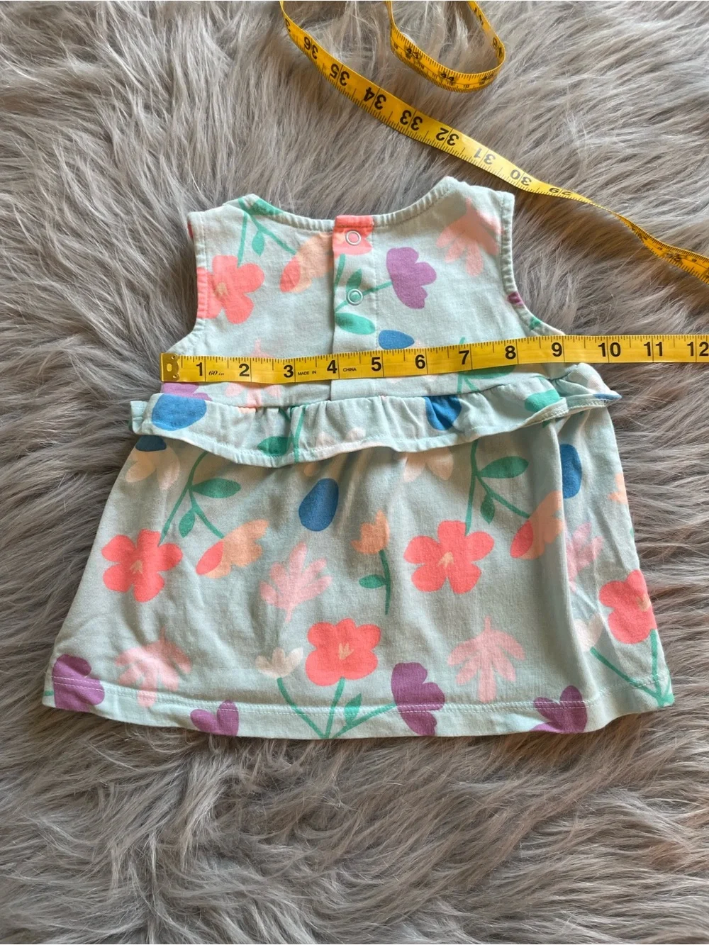 🪶Carter's Floral Ruffle Tank Top - Girls